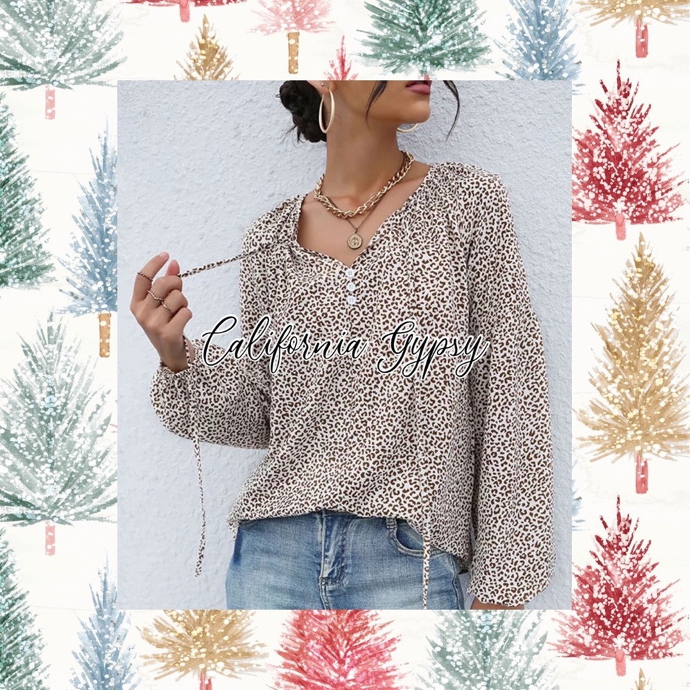Leopard Print Blouse